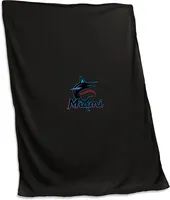 Logo Brands Miami Marlins Sweatshirt Blanket