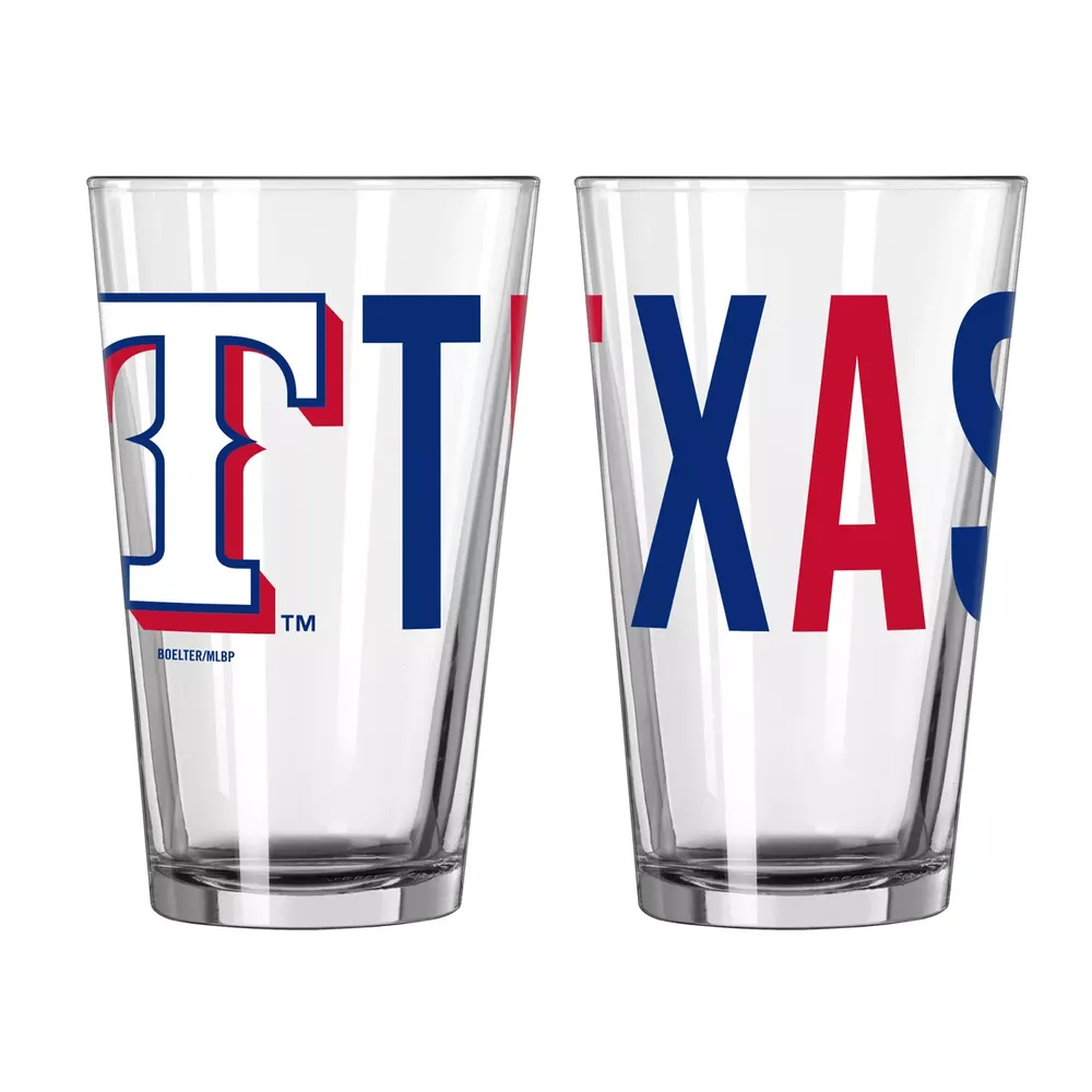 Logo Brands Texas Rangers 16 oz. Overtime Pint Glass