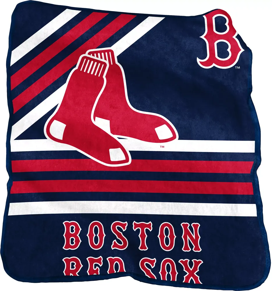 Logo Brands Boston Red Sox Raschel Throw Blanket