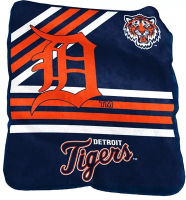 Logo Brands Detroit Tigers Raschel Throw Blanket