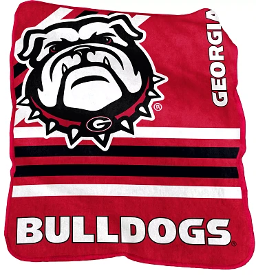 Logo Brands Georgia Bulldogs Raschel Throw Blanket