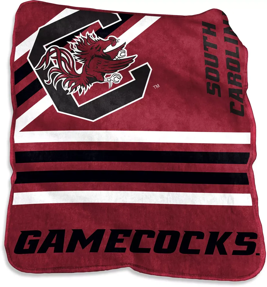 Logo Brands South Carolina Gamecocks Raschel Throw Blanket