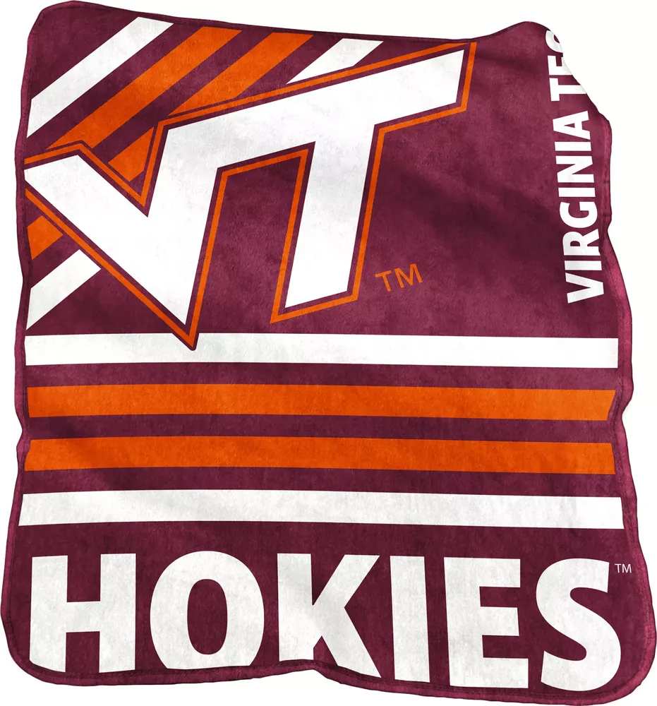 Logo Brands Virginia Tech Hokies Raschel Throw Blanket