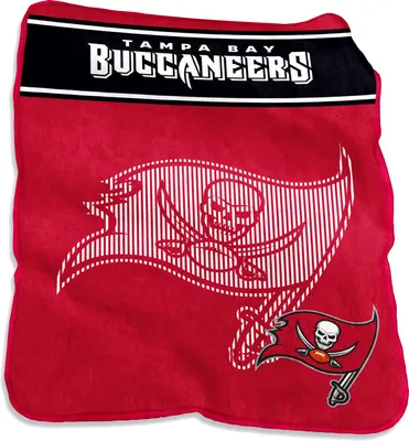 Logo Brands Tampa Bay Buccaneers Raschel Throw Blanket