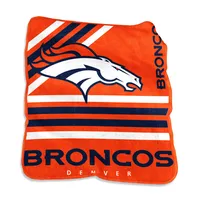 Logo Brands Denver Broncos Raschel Throw Blanket