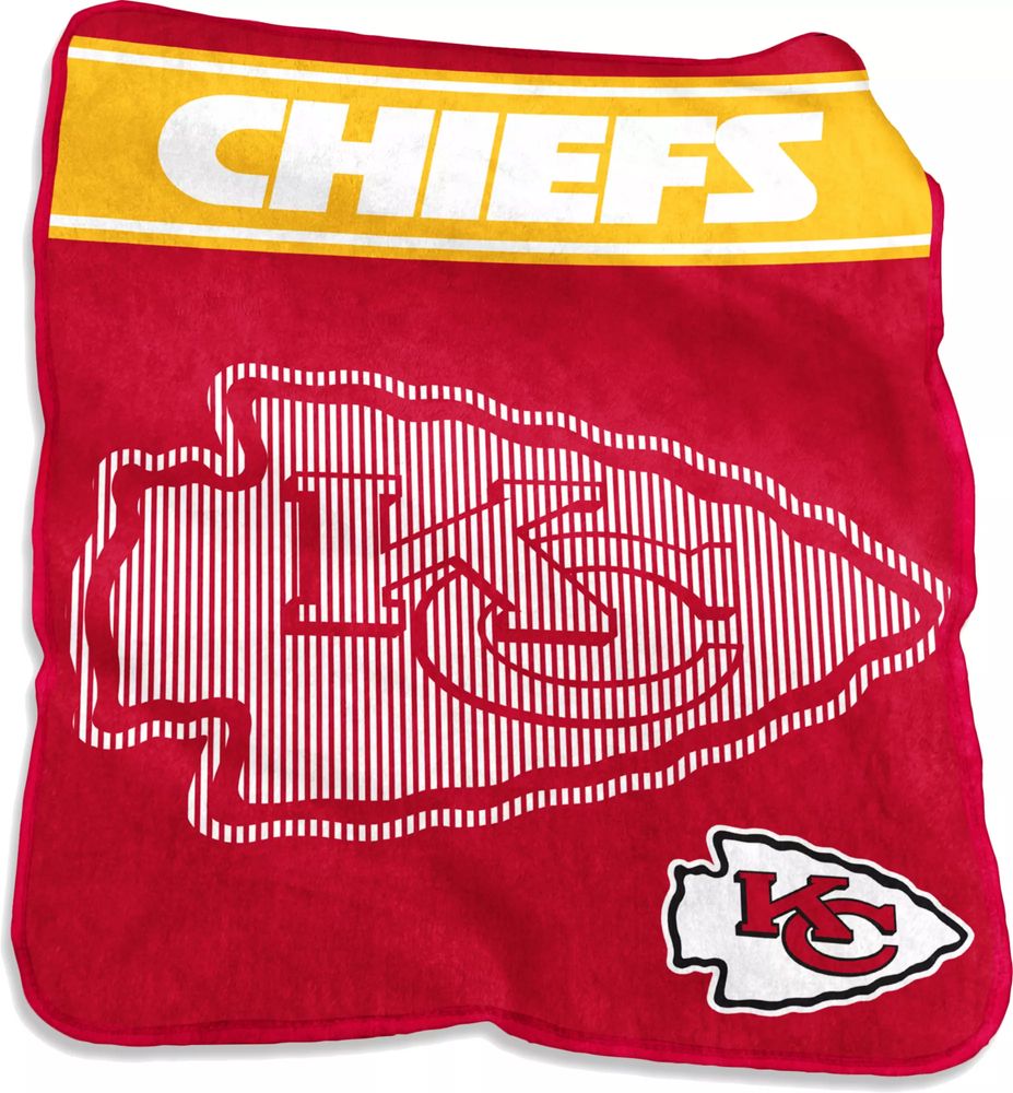 Logo Brands Kansas City Chiefs Raschel Throw Blanket