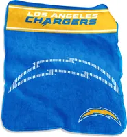 Logo Brands Los Angeles Chargers Raschel Throw Blanket