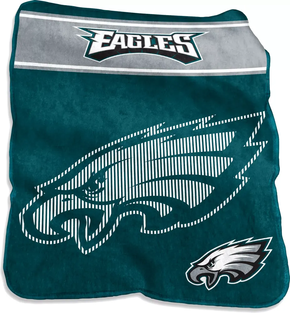 Logo Brands Philadelphia Eagles Raschel Throw Blanket