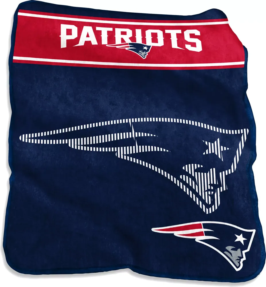 Logo Brands New England Patriots Raschel Throw Blanket