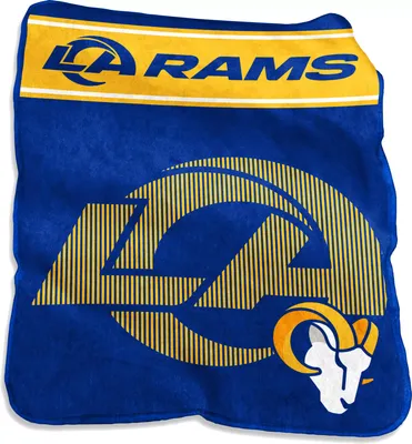 Logo Brands Los Angeles Rams Raschel Throw Blanket