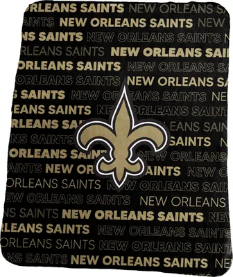 Logo Brands New Orleans Saints Fleece Blanket