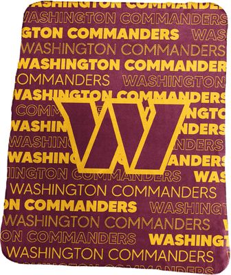 Logo Brands Washington Commanders Fleece Blanket