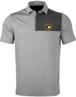 Dick's Sporting Goods Levelwear Men's Milwaukee Brewers Gray Nolan Insignia  Core Polo