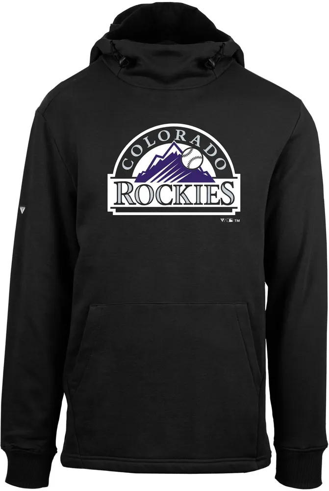 Levelwear Men's Colorado Rockies Black Shift Core Full Front Hoodie