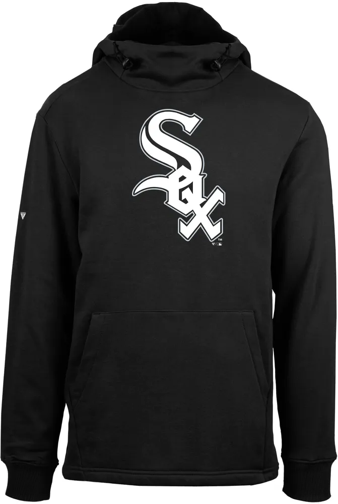 Levelwear Men's Chicago White Sox Black Shift Core Full Front Hoodie