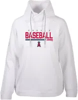 Levelwear Women's Los Angeles Angels White Vega Cut Off Fleece Sweatshirt