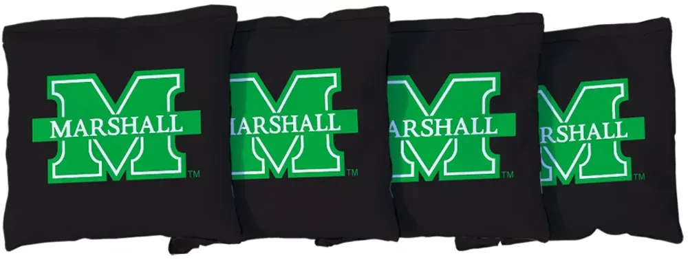 Victory Tailgate Marshall Thundering Herd Black Cornhole Bean Bags