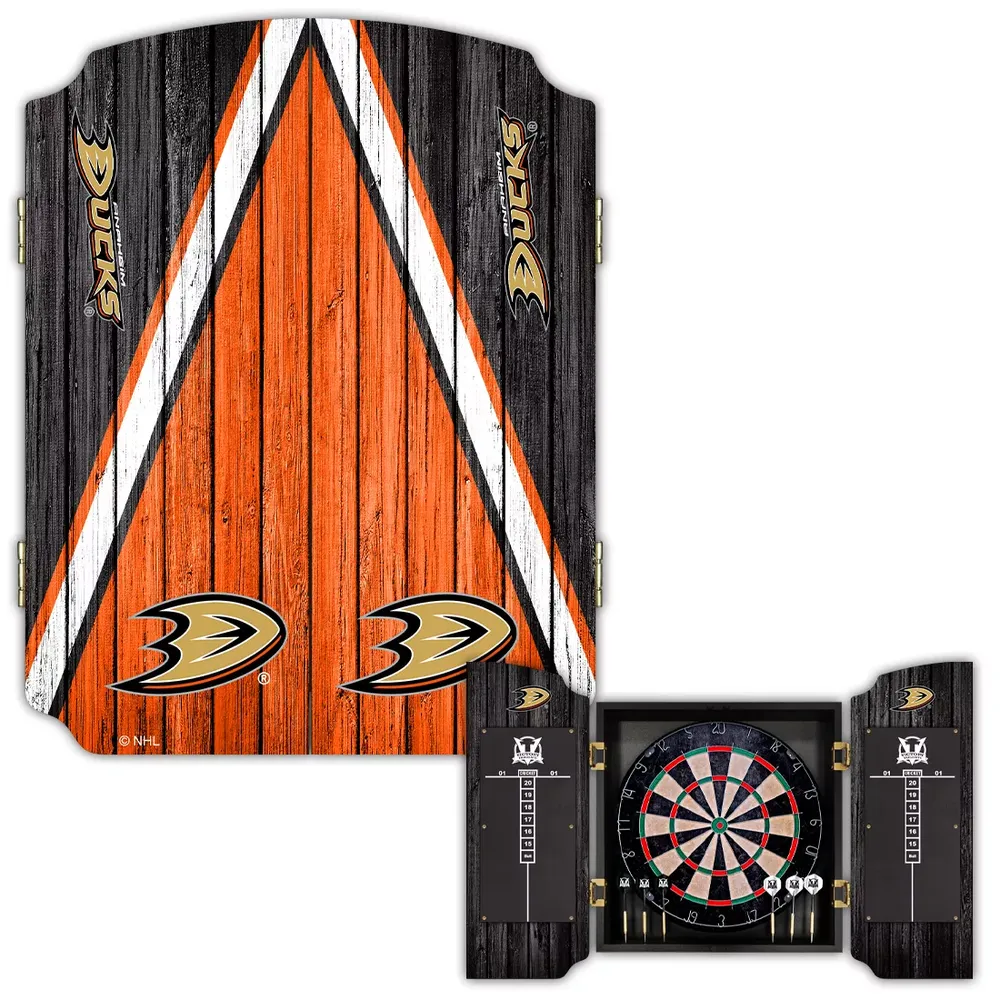 Victory Tailgate Anaheim Ducks Dartboard Cabinet