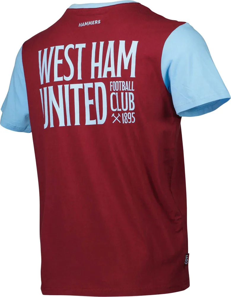 Sport Design Sweden West Ham United 2 Logo Claret T-Shirt