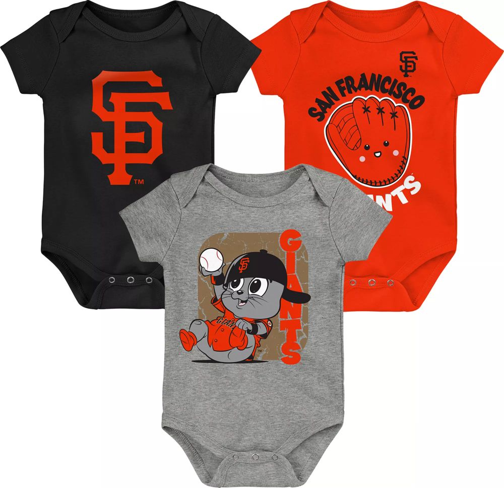 MLB Team Apparel Infant San Francisco Giants Orange Slugger Creeper