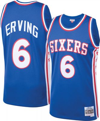 Mitchell & Ness Men's 1976 Philadelphia 76ers Julius Erving #6 Royal Hardwood Classics Swingman Jersey