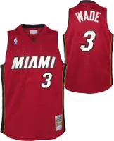 Mitchell & Ness Youth Miami Heat Dwyane Wade #3 Red Swingman Jersey