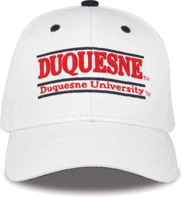 The Game Men's Duquesne Dukes White Bar Adjustable Hat