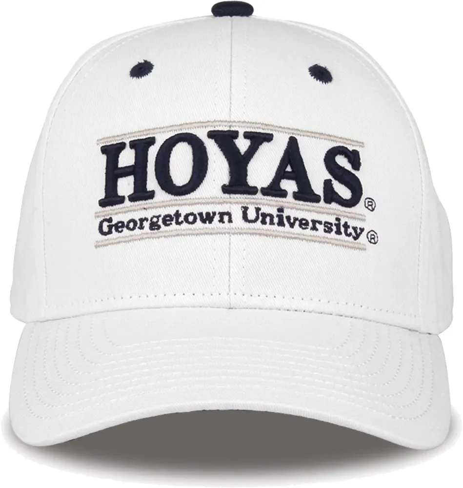 The Game Men's Georgetown Hoyas White Bar Adjustable Hat