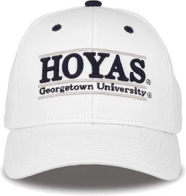 The Game Men's Georgetown Hoyas White Bar Adjustable Hat