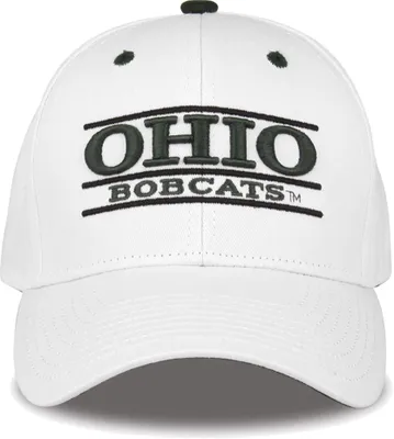 The Game Men's Ohio Bobcats White Bar Adjustable Hat