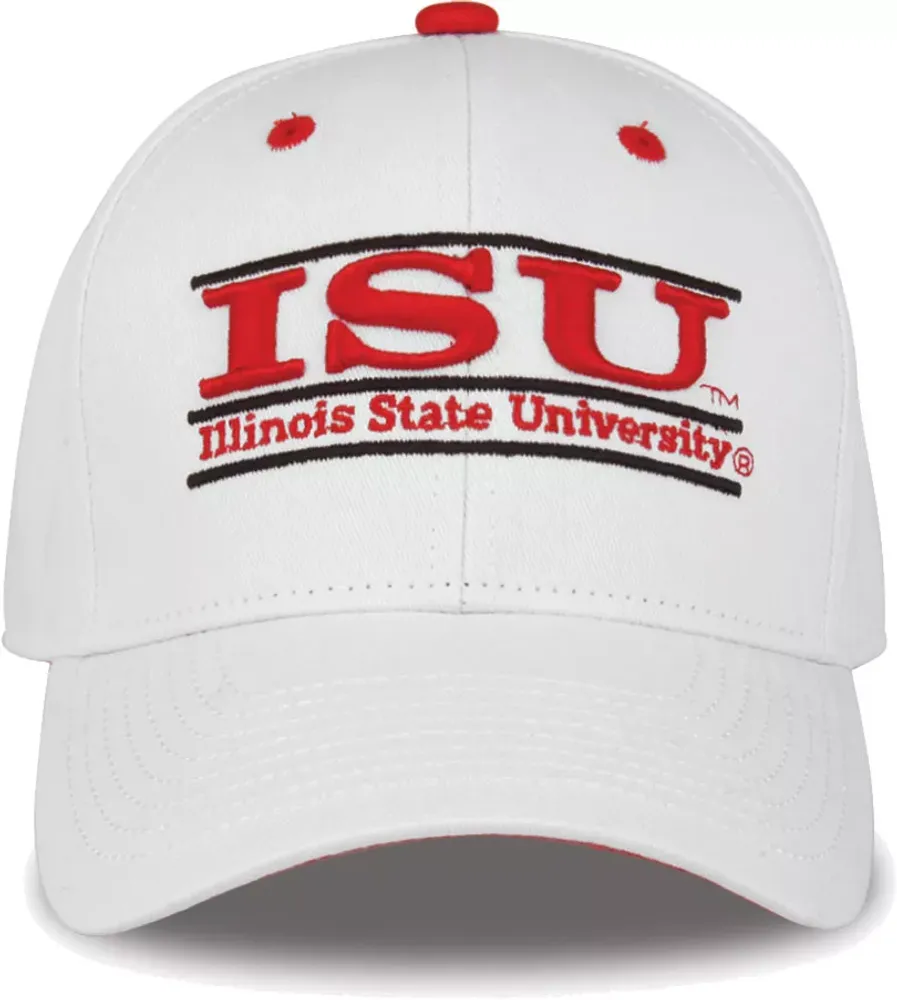 The Game Men's Illinois State Redbirds White Bar Adjustable Hat