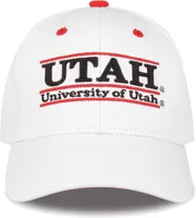 The Game Men's Utah Utes White Bar Adjustable Hat