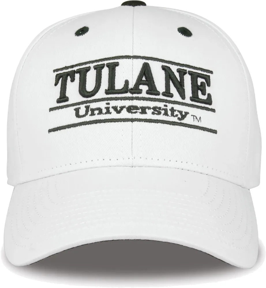 The Game Men's Tulane Green Wave White Bar Adjustable Hat