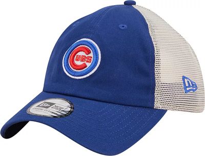 New Era Chicago Cubs Cooperstown Trucker 9FORTY Adjustable Hat - Navy Blue