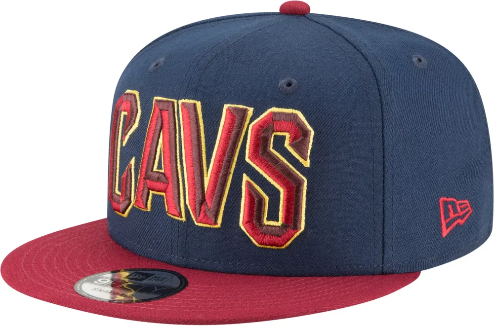 New Era Men's Cleveland Cavaliers Blue 9Fifty 2Tone Adjustable Snapback Hat