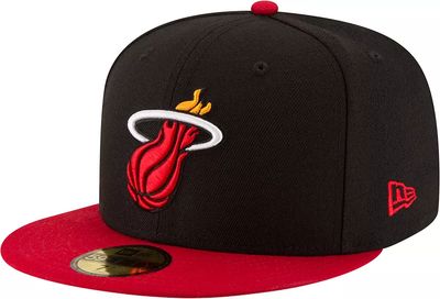 Men's '47 Black Miami Heat Clean Up Adjustable Hat