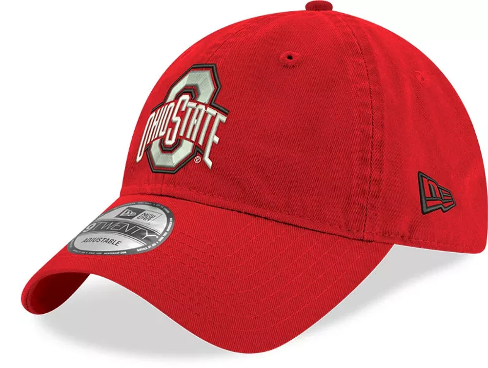 New Era Men's Ohio State Buckeyes Scarlet 9Twenty Core Classic Adjustable Hat