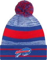 New Era Men's Buffalo Bills Blue Cuff Pom Beanie