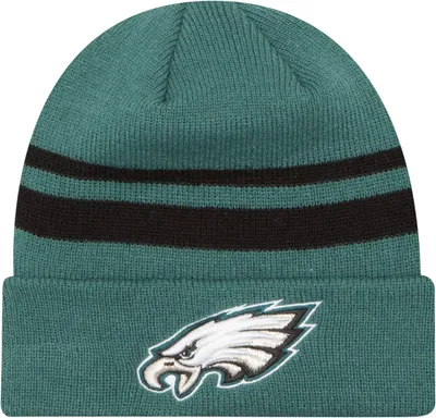 New Era Men's Philadelphia Eagles Green Cuffed Knit Beanie