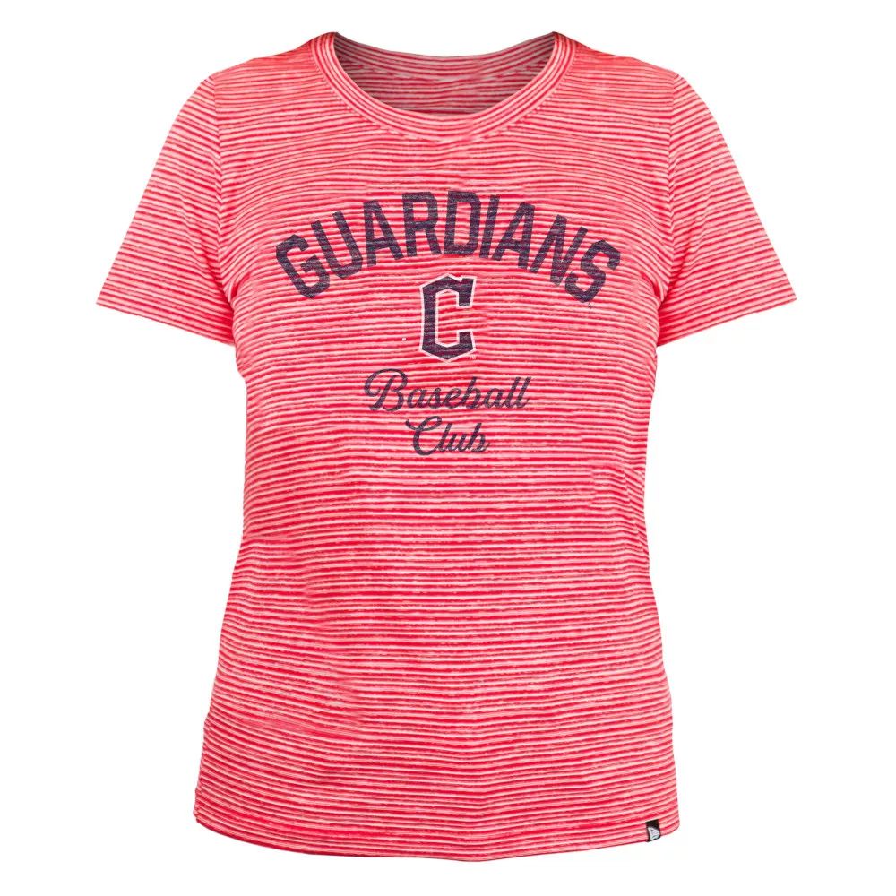 Dick's Sporting Goods New Era Women's Cleveland Guardians Space Dye Red T- Shirt