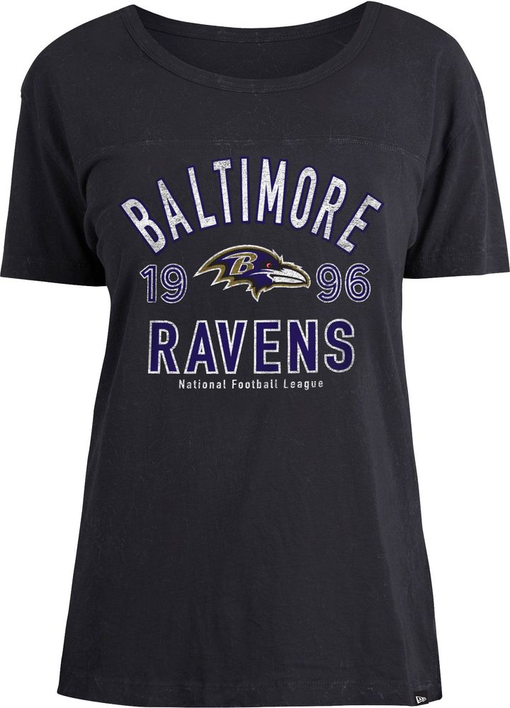 New Era Women's Baltimore Ravens Space Dye Long Sleeve Crop T-Shirt Large Purple | Dick's Sporting Goods