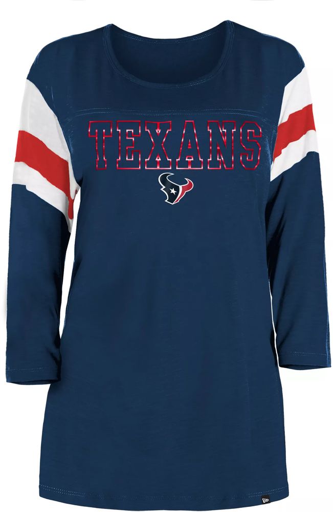 Houston Texans Youth Team Logo Long Sleeve T-Shirt - Navy Blue