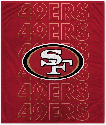 Pegasus Sports San Francisco 49ers 60'' x 70'' Echo Wordmark Blanket
