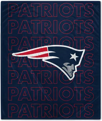 Pegasus Sports New England Patriots 60'' x 70'' Echo Wordmark Blanket