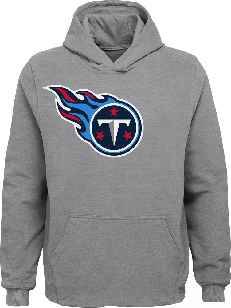 Dick's Sporting Goods NFL Team Apparel Youth Tennessee Titans Primary Logo  Grey Hoodie