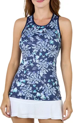 Sofibella Women's UV Feather Tank Top