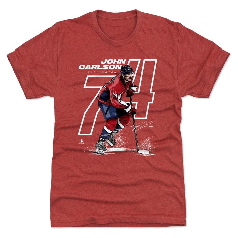 500 Level John Carlson Outline Red T-Shirt