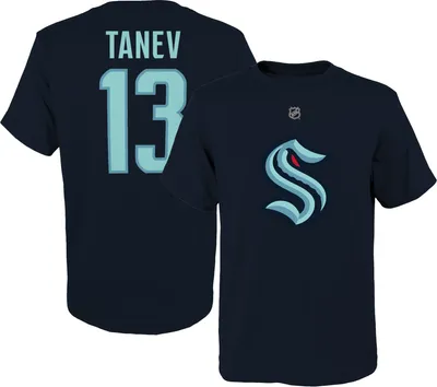 NHL Youth Seattle Kraken Brandon Tanev #13 Navy T-Shirt