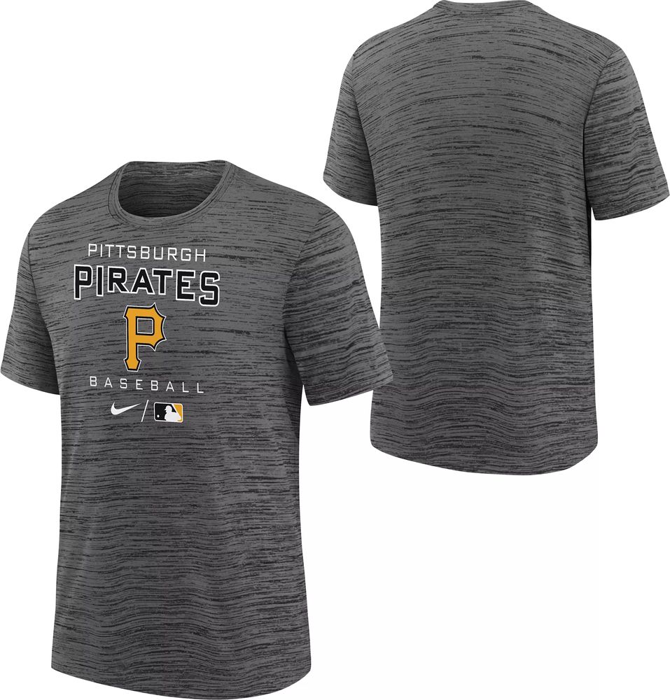 Dick's Sporting Goods Nike Youth Boys' Pittsburgh Pirates Dark Gray  Authentic Collection Velocity T-Shirt