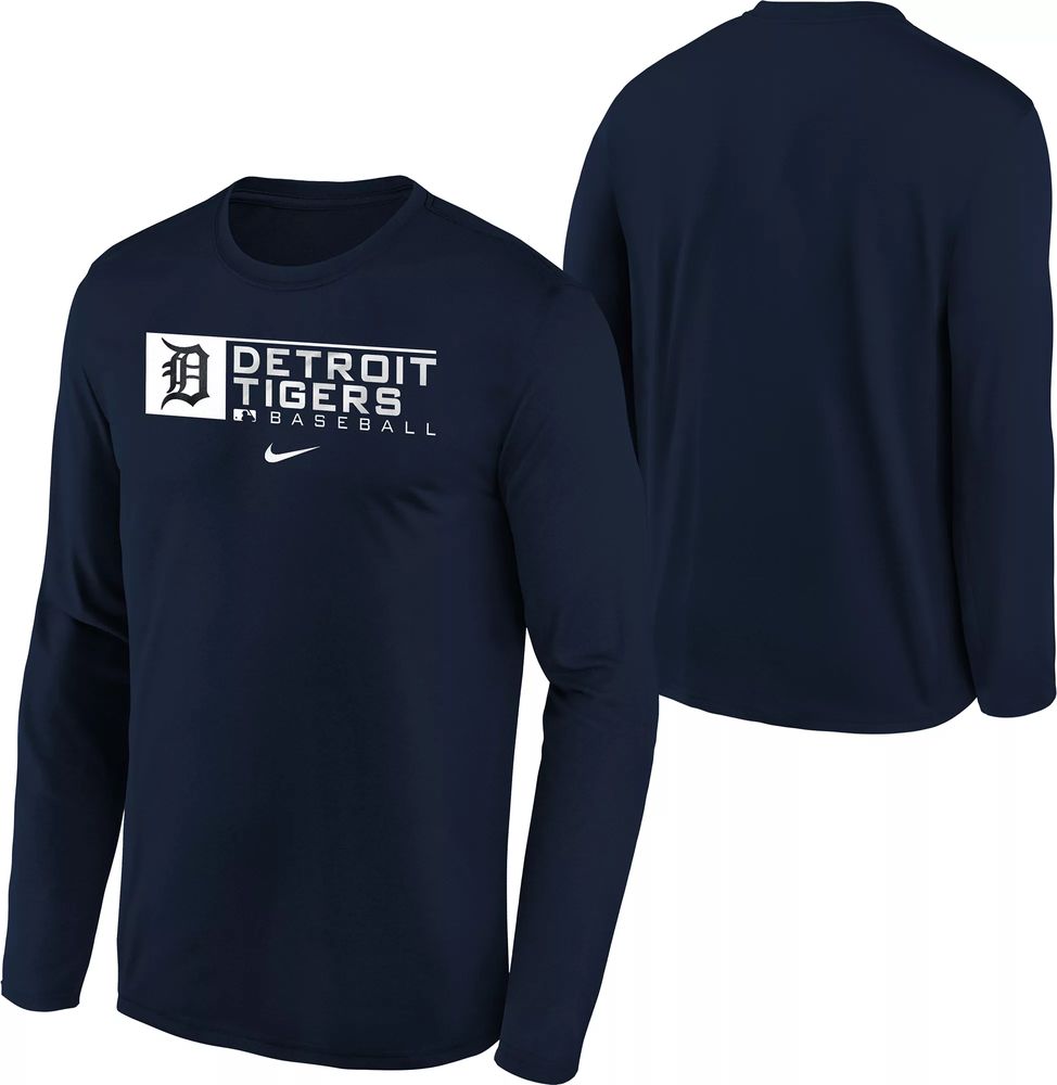 Dick's Sporting Goods Nike Youth Boys' Detroit Tigers Blue Authentic  Collection Dri-FIT Legend Long Sleeve T-Shirt